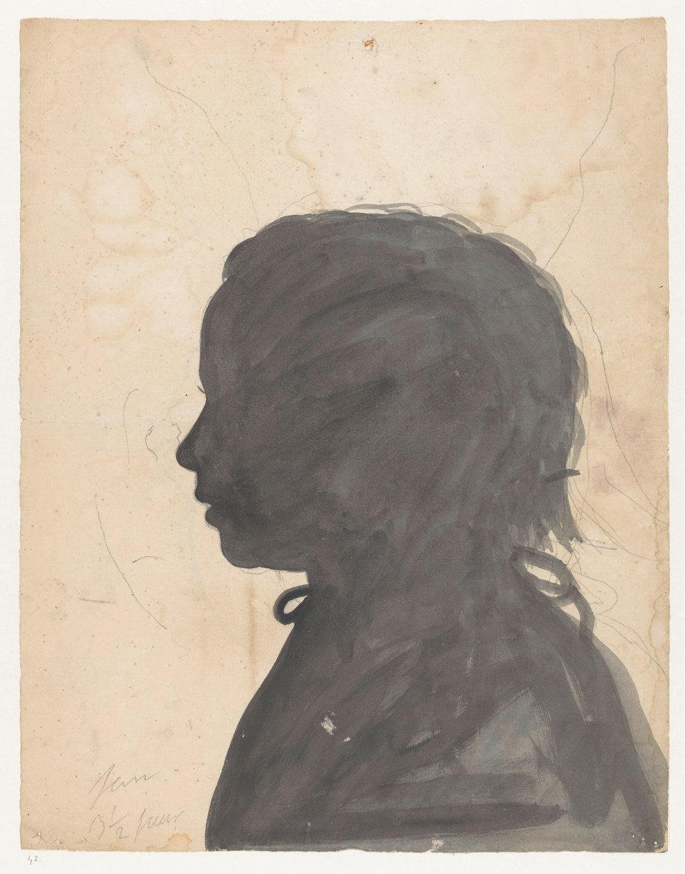 Silhouette Portræt Jantje Brandes af Jan Brandes