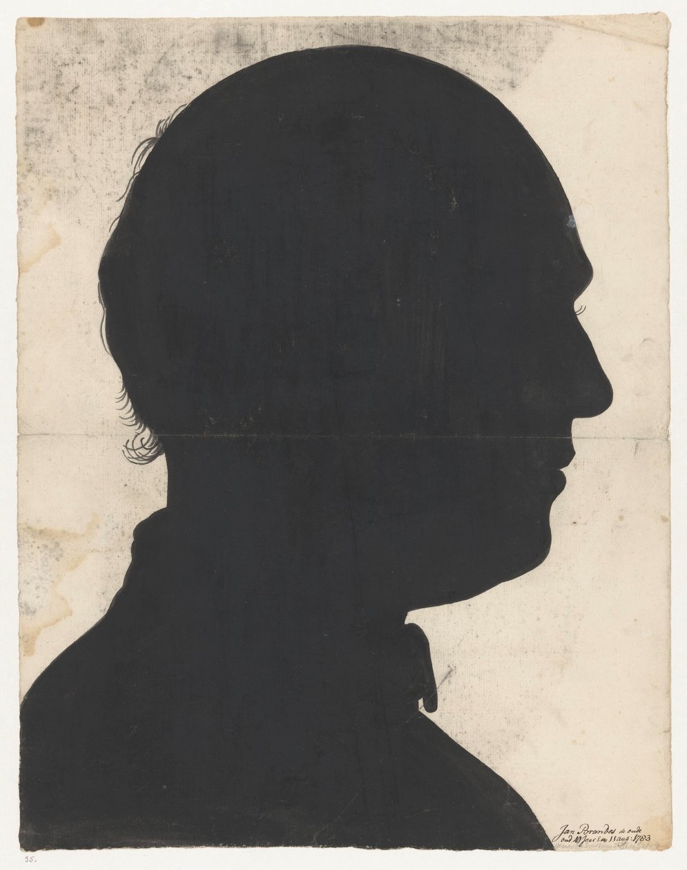 Silhouetportret af Jan Brandes af Jan Brandes