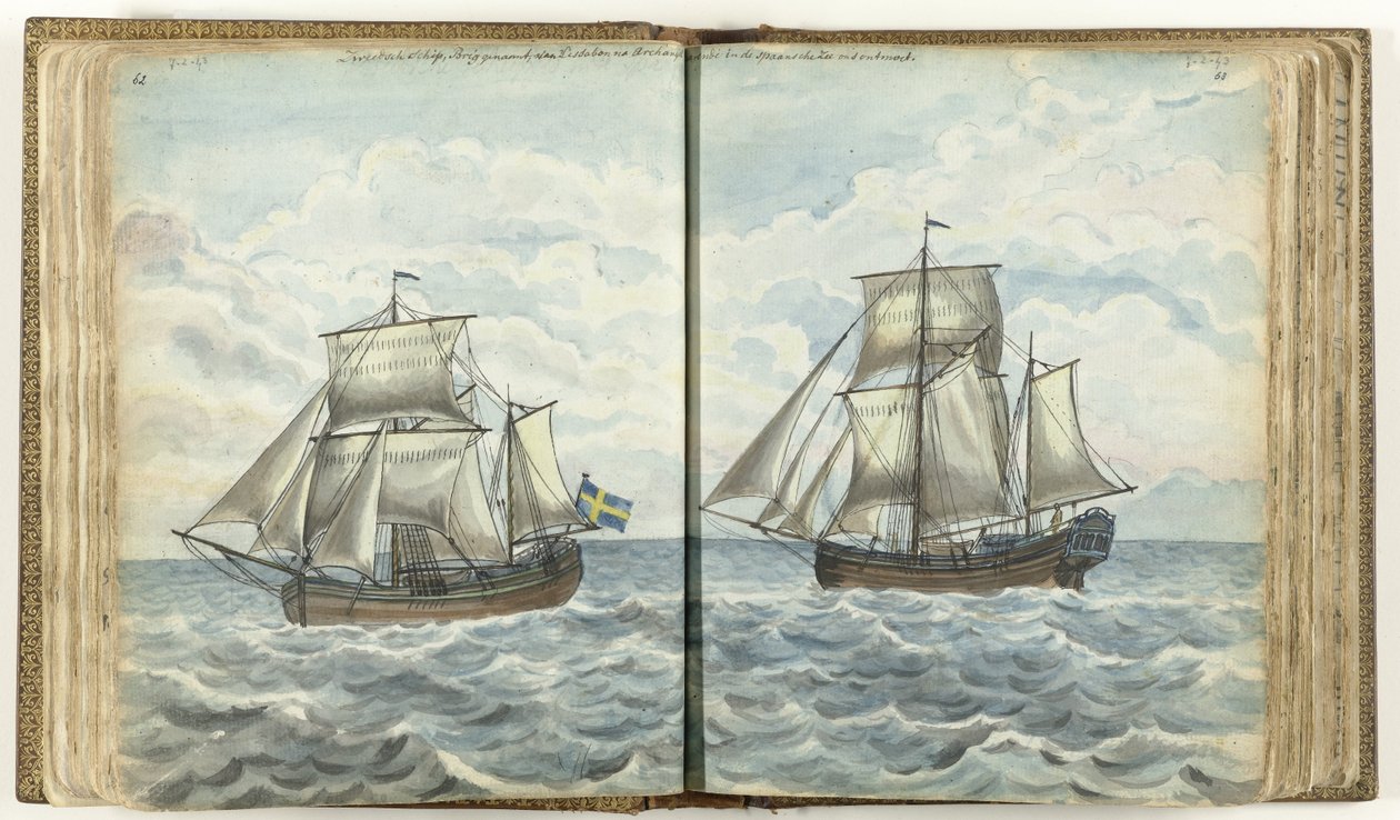 Svensk brig til søs af Jan Brandes