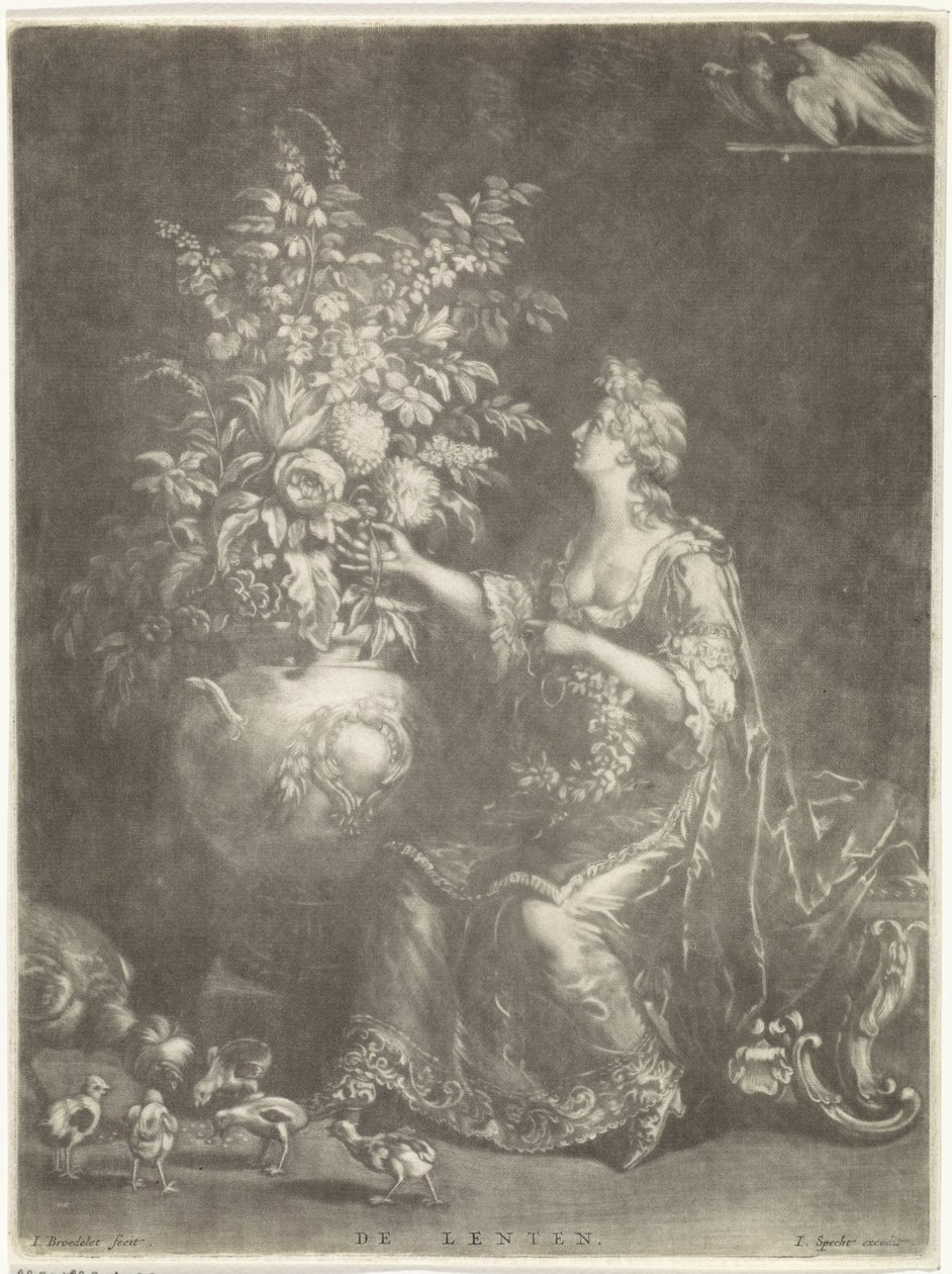 Forår Spring (titel på objekt) De fire årstider (serietitel) af Jan Broedelet