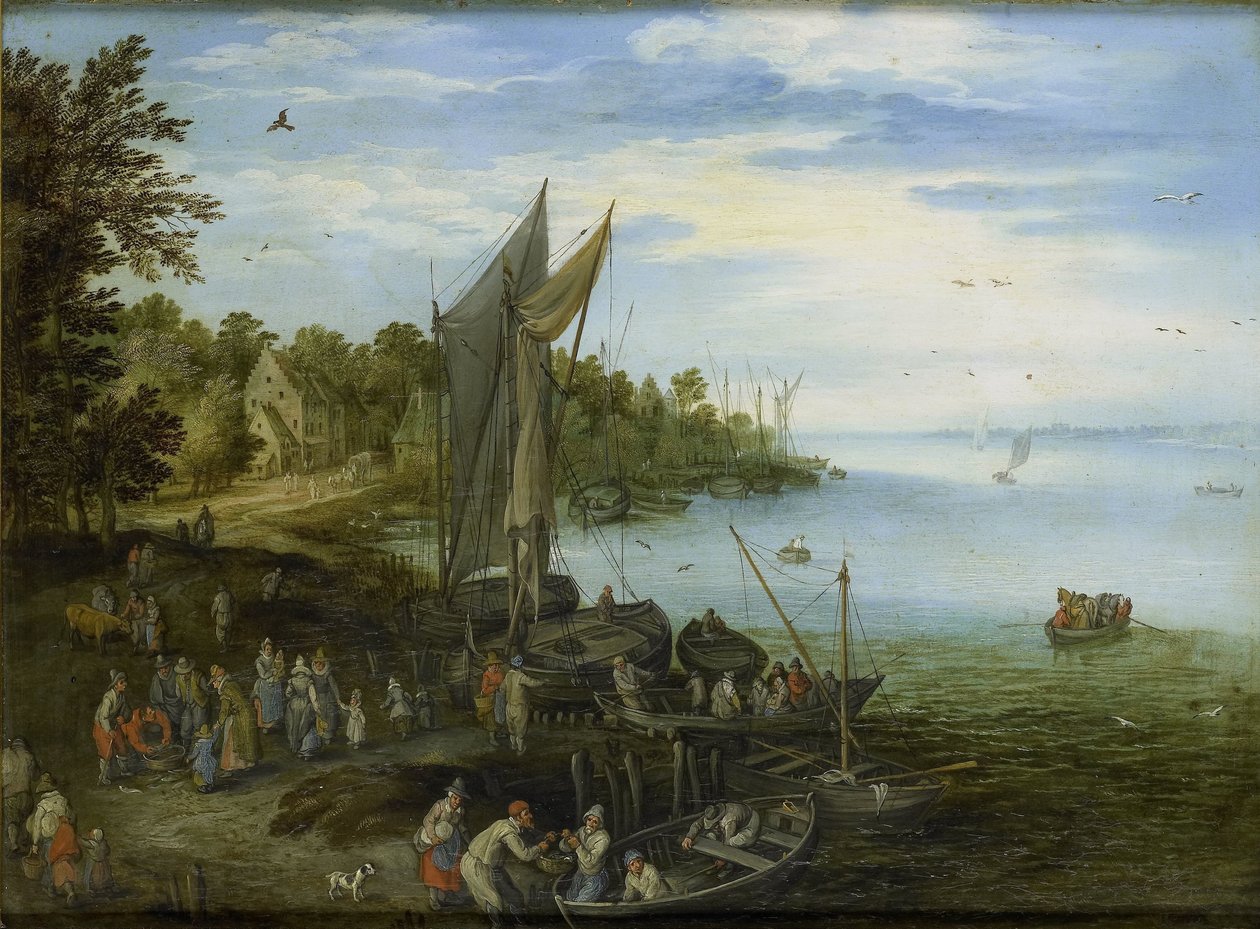 Flodbred af Jan Brueghel (I) (copy after)