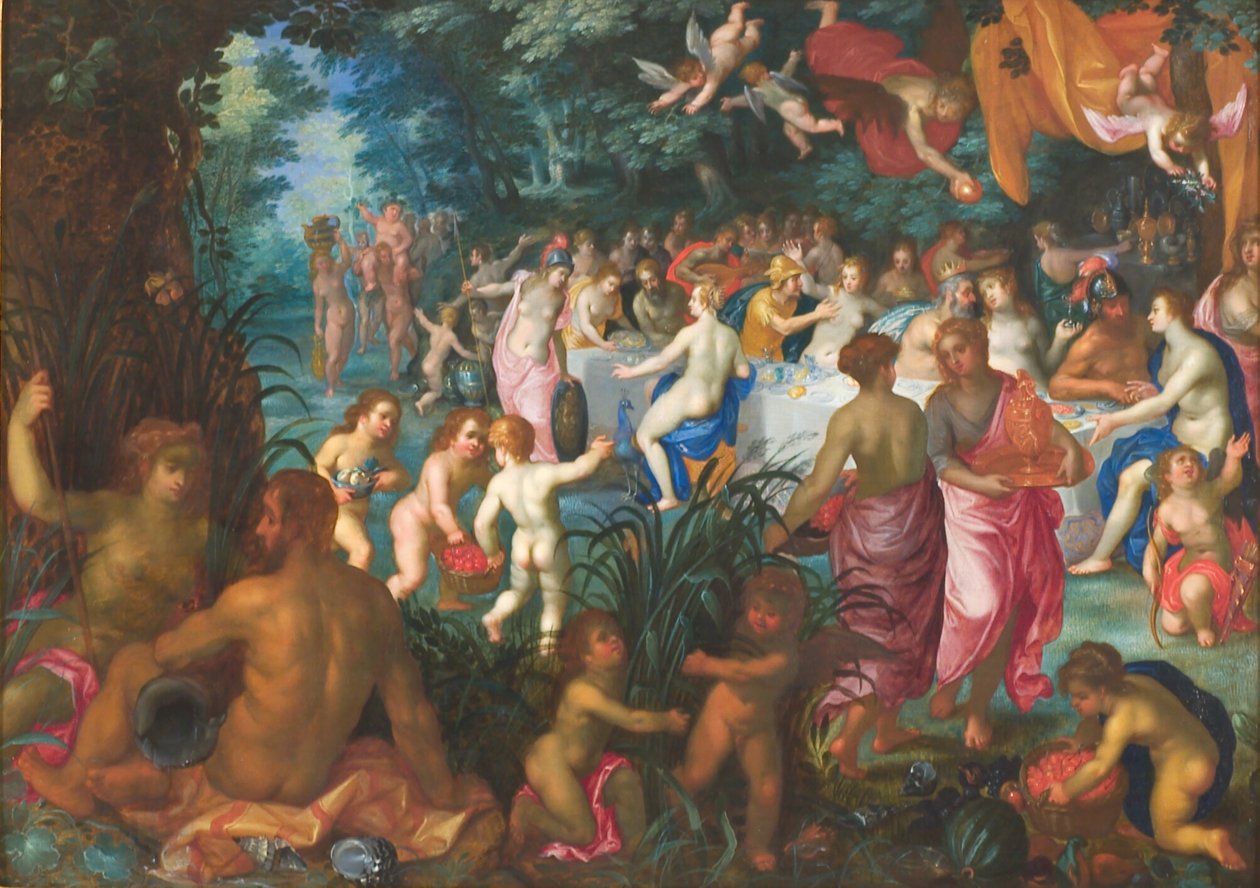 Ægteskabet mellem Peleus og Thetis af Jan Brueghel d.Æ.
