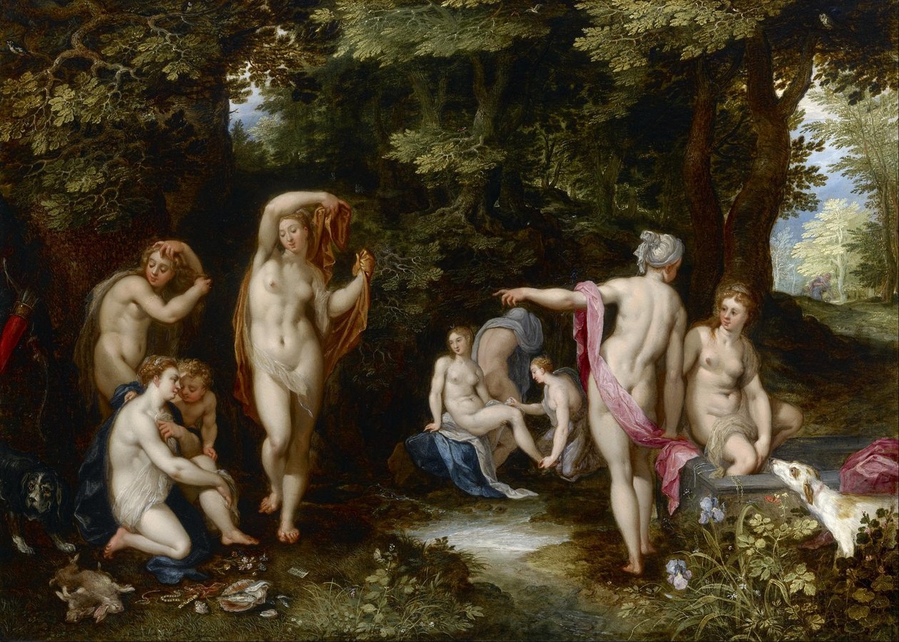 Diana og Actaeon af Jan Brueghel the Elder