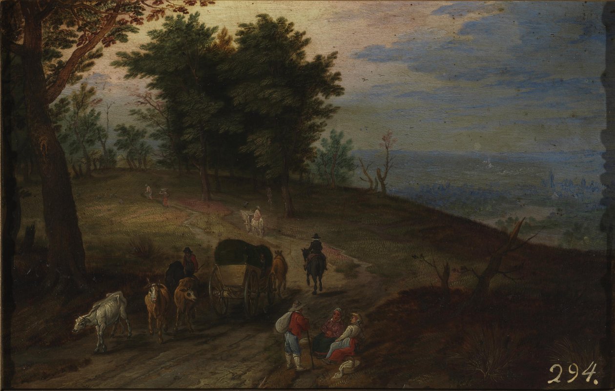 Bjergvej af Jan Brueghel the Elder