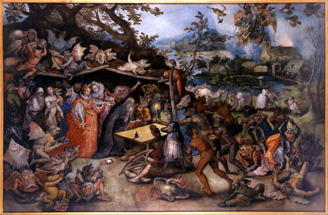 Fristelser af den hellige Anthony abbed af Jan Brueghel the Elder