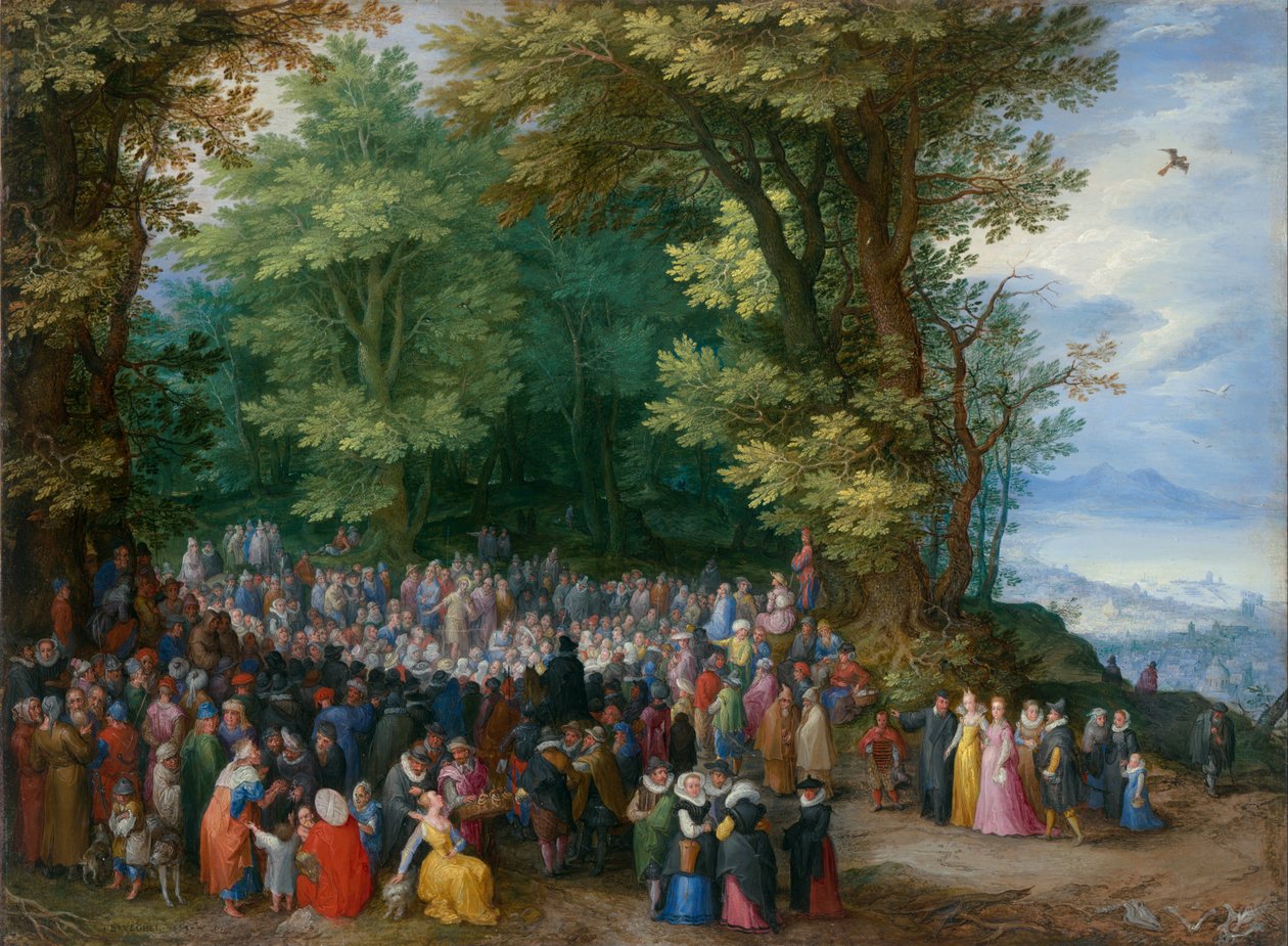 Prædikenen på bjerget af Jan Brueghel the Elder