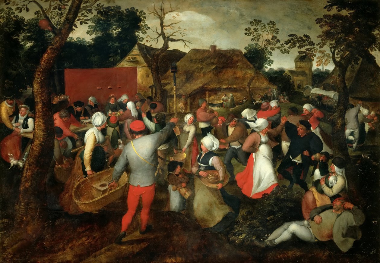 Bryllupsdans, ca. 1600. af Jan Brueghel the Elder