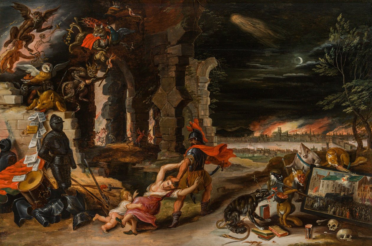 Allegori om lov og vold (Allegori om kong Charles I af England) af Jan Brueghel the Younger