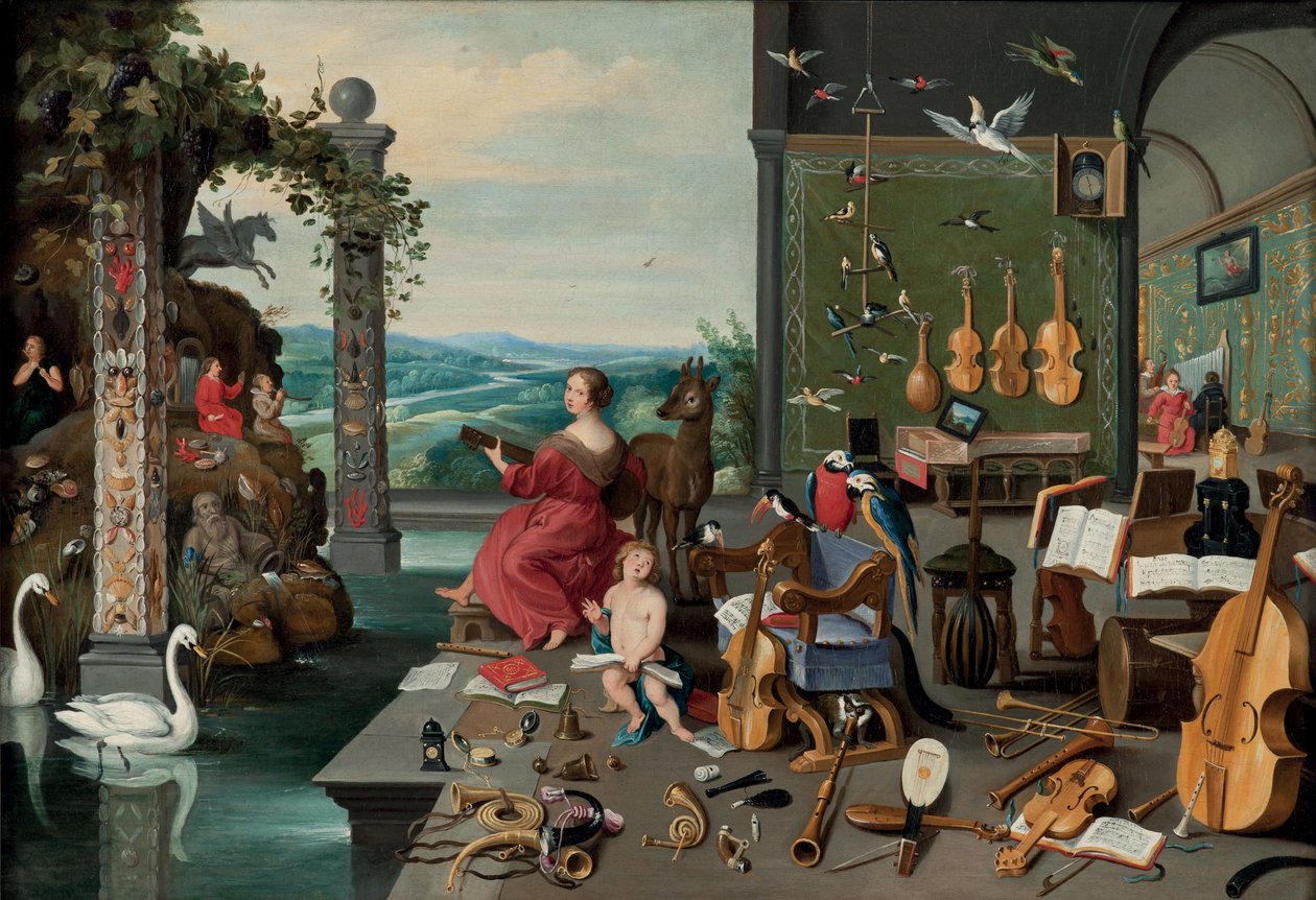 Allegorien om at høre af Jan Brueghel the Younger