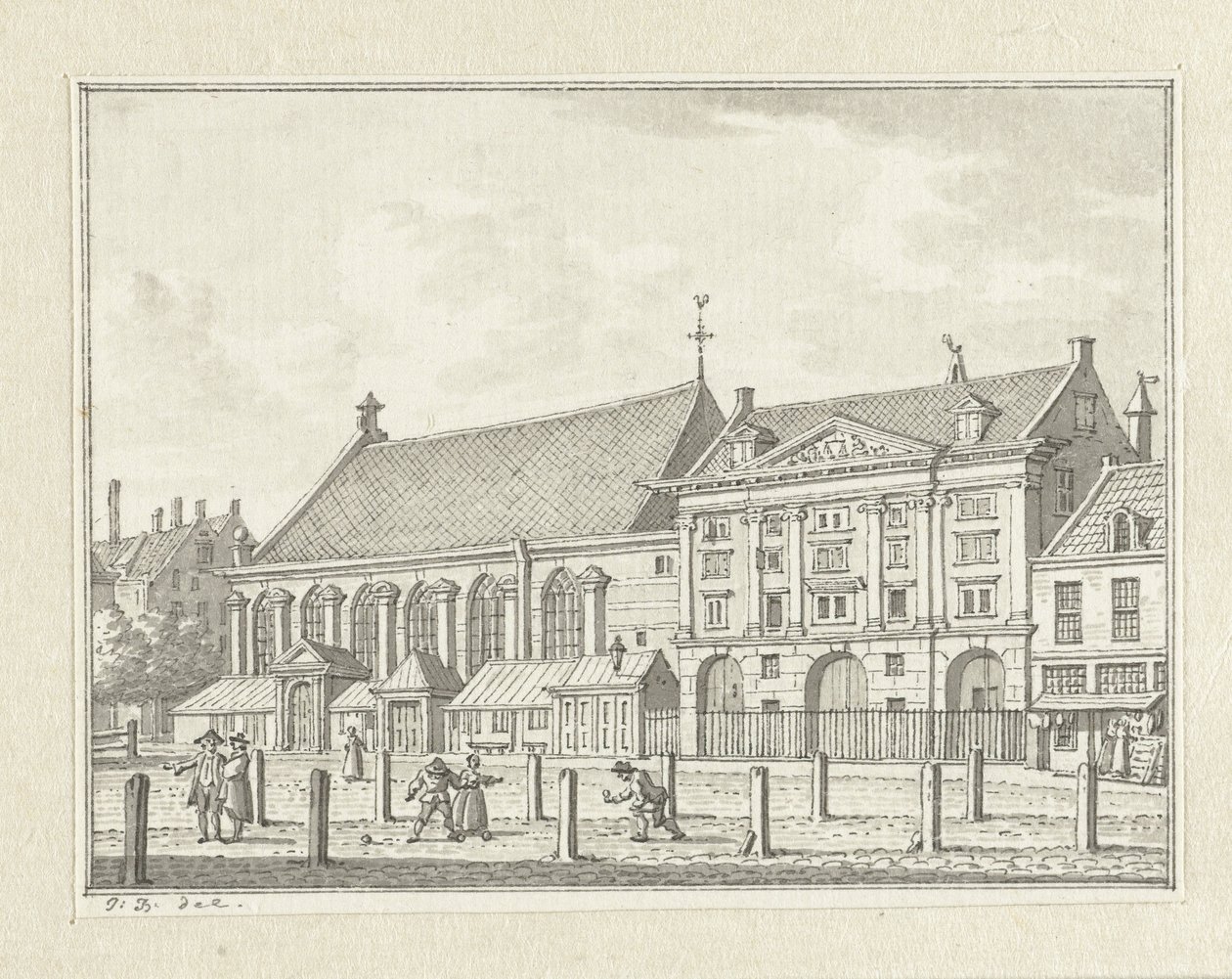 Prinseekerk og Boterhal i Rotterdam af Jan Bulthuis