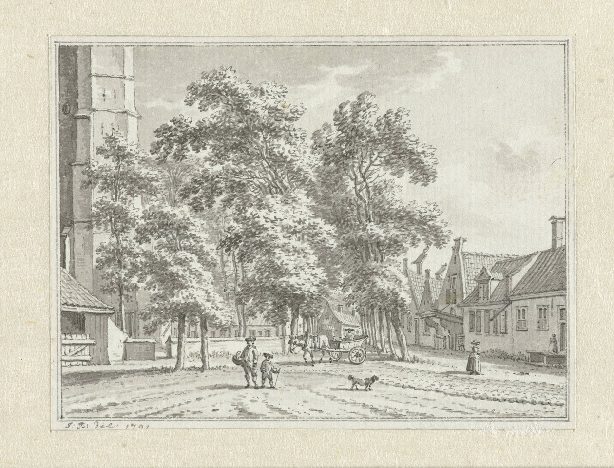 Ansigt ved Serooskerke af Jan Bulthuis