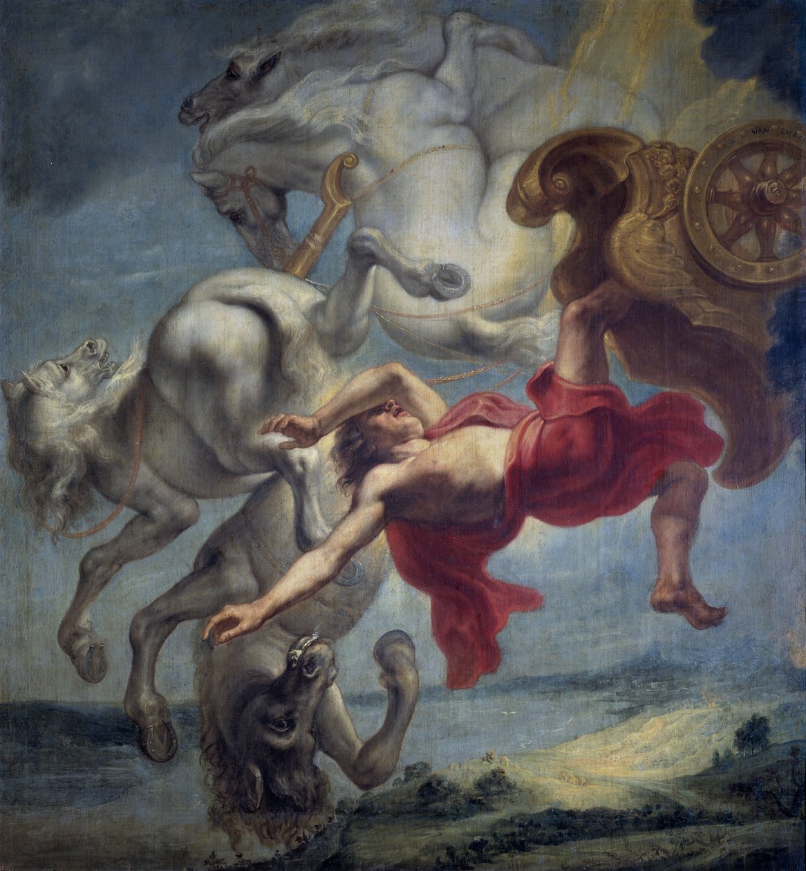 Phaetons fald, slutningen af det 17. århundrede. af Jan Carel van Eyck