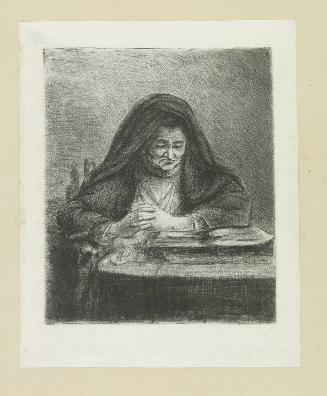 Lezende kvinde The Compleat Work of Etchings af John Chalon / Oeuvre Complette des Eaux Fortes af Jean Chalon (serietitel) af Jan Chalon