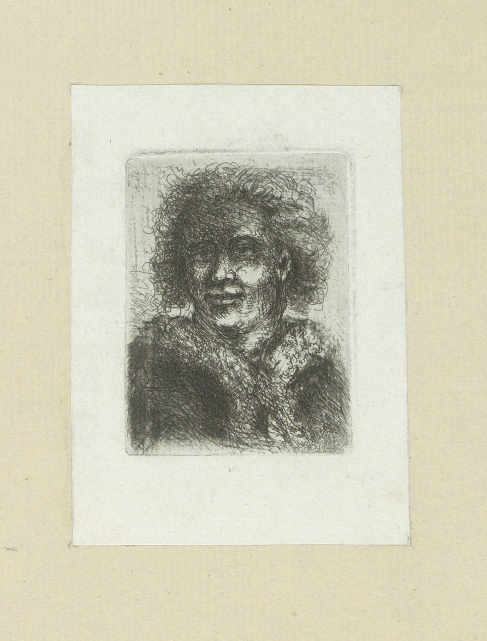 Mand sætter bontkraag The Compleat Work of Etchings af John Chalon / Oeuvre Complette des Eaux Fortes af Jean Chalon (serietitel) af Jan Chalon