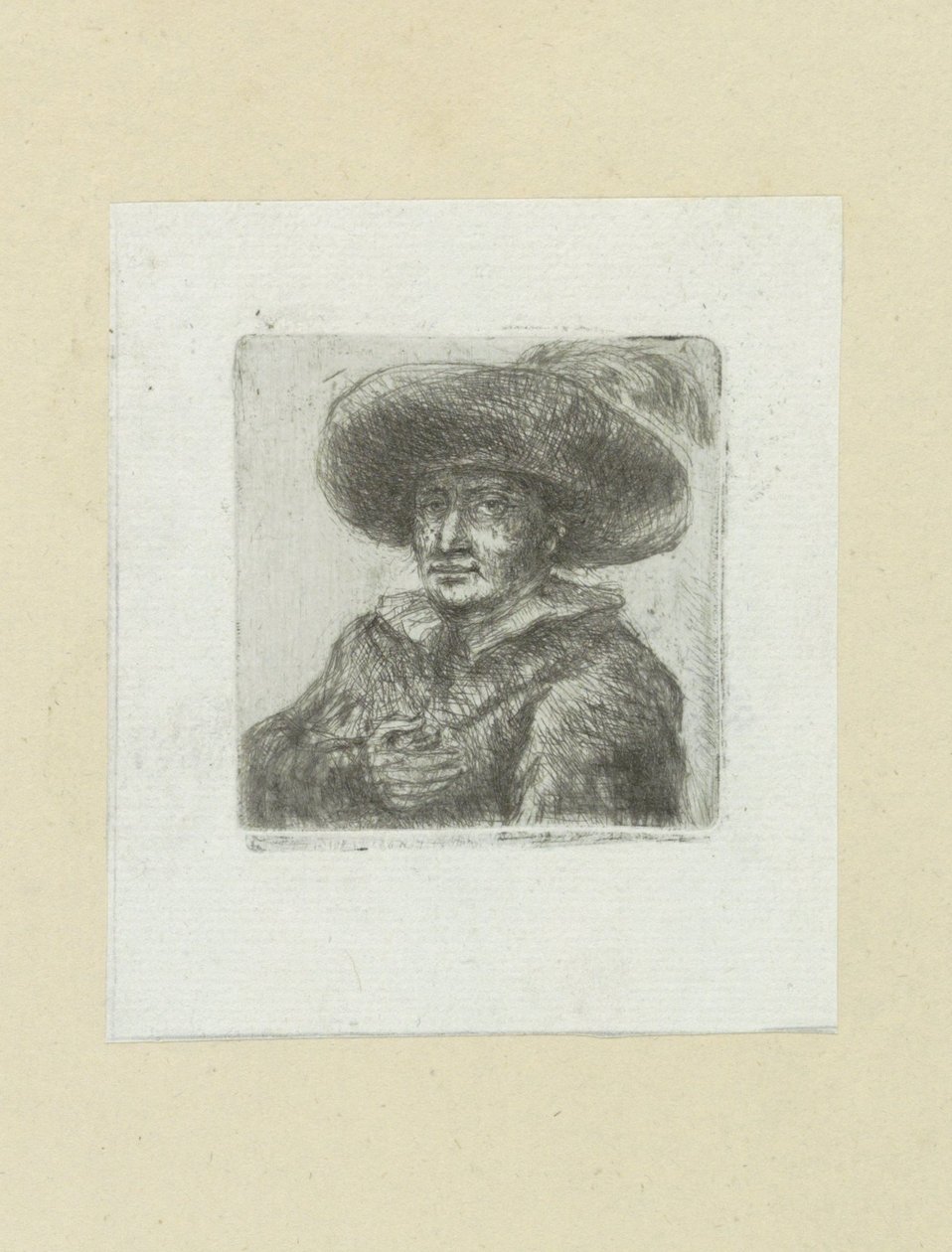 Mand sætter runde hakkede sætter veer The Compleat Work of Etchings af John Chalon / Oeuvre Complette des Eaux Fortes af Jean Chalon (serietitel) af Jan Chalon