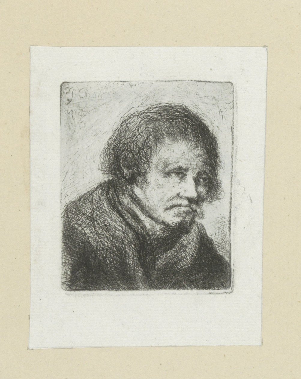Volwassen mand sætter snor The Compleat Work of Etchings af John Chalon / Oeuvre Complette des Eaux Fortes af Jean Chalon (serietitel) af Jan Chalon