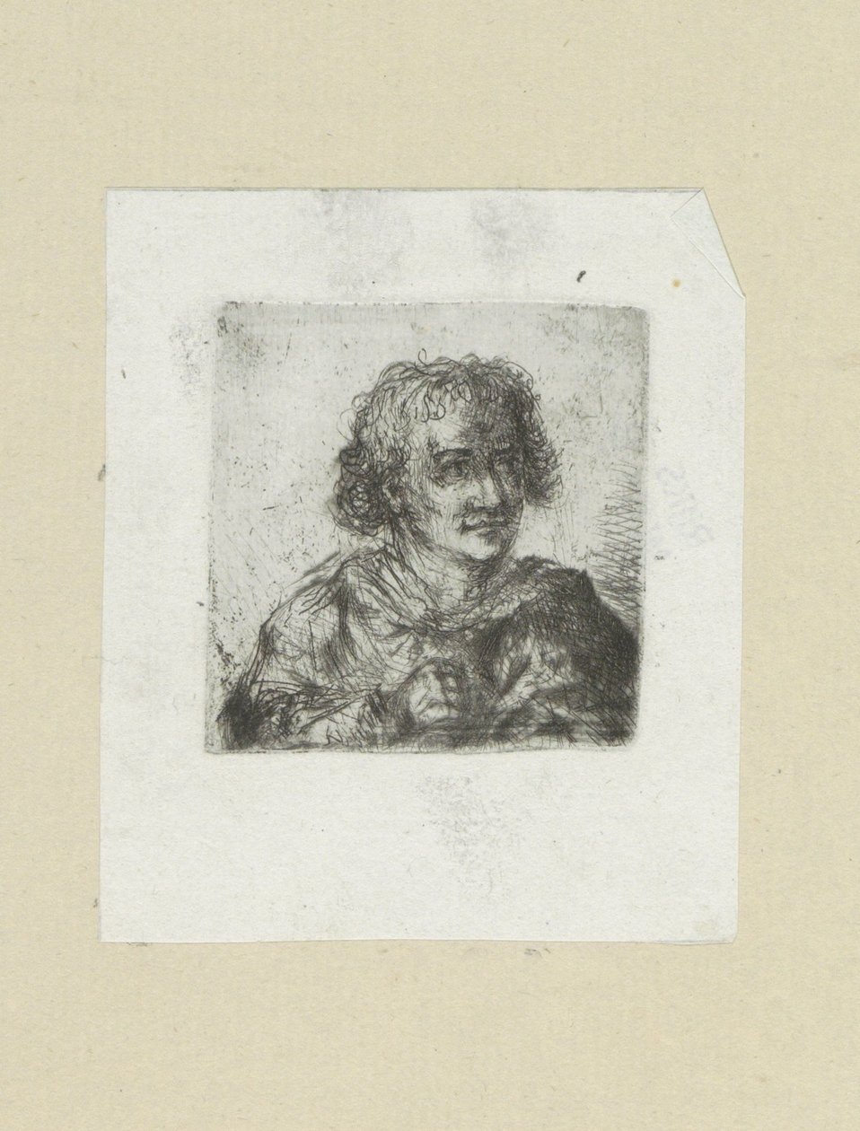 Voksen mand, hans højre hånd synlig The Compleat Work of Etchings af John Chalon / Oeuvre Complette des Eaux Fortes af Jean Chalon (serietitel) af Jan Chalon