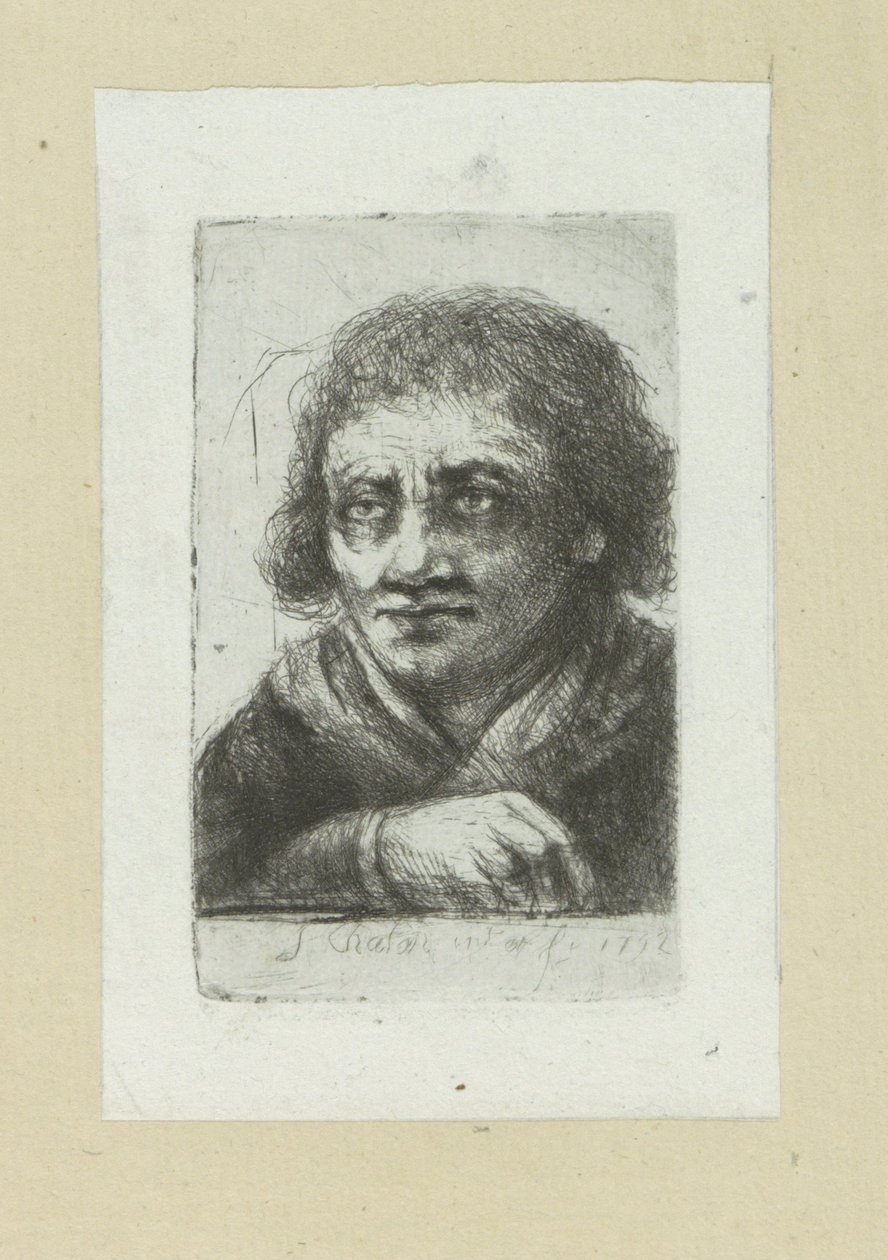 Voksen mand, hans højre hånd synlig The Compleat Work of Etchings af John Chalon / Oeuvre Complette des Eaux Fortes af Jean Chalon (serietitel) af Jan Chalon