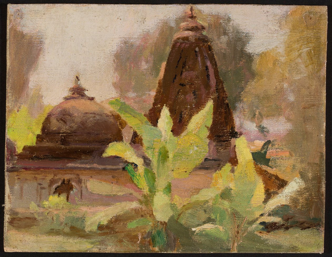 Ahmedabad - Jain-tempel. Fra en rejse til Indien af Jan Ciągliński