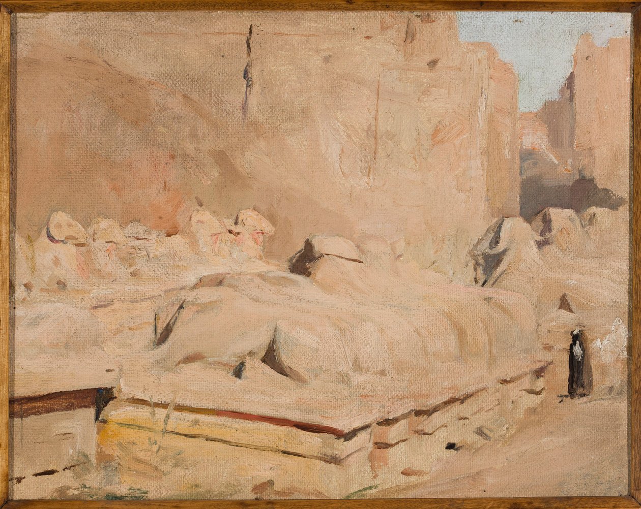 Sfinksalléen, Amon-Re-templet. Fra en rejse til Egypten af Jan Ciągliński