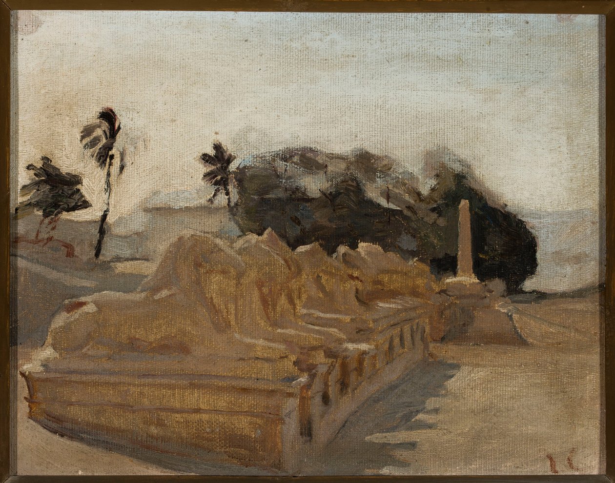 Sfinksalléen i Amons tempel i Karnak. Fra en rejse til Egypten af Jan Ciągliński