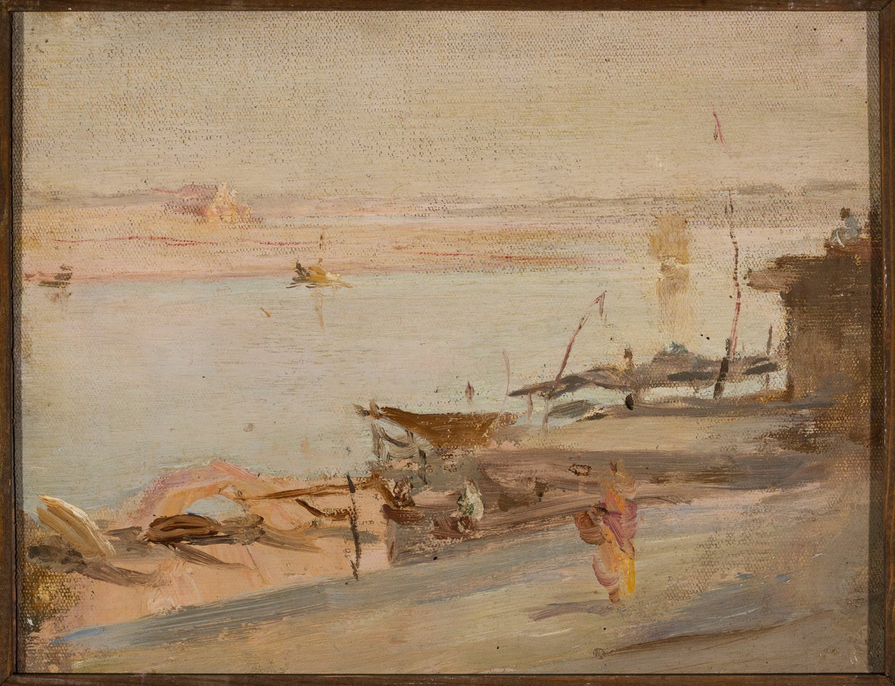 Benares, Ganges. Fra en rejse til Indien af Jan Ciągliński