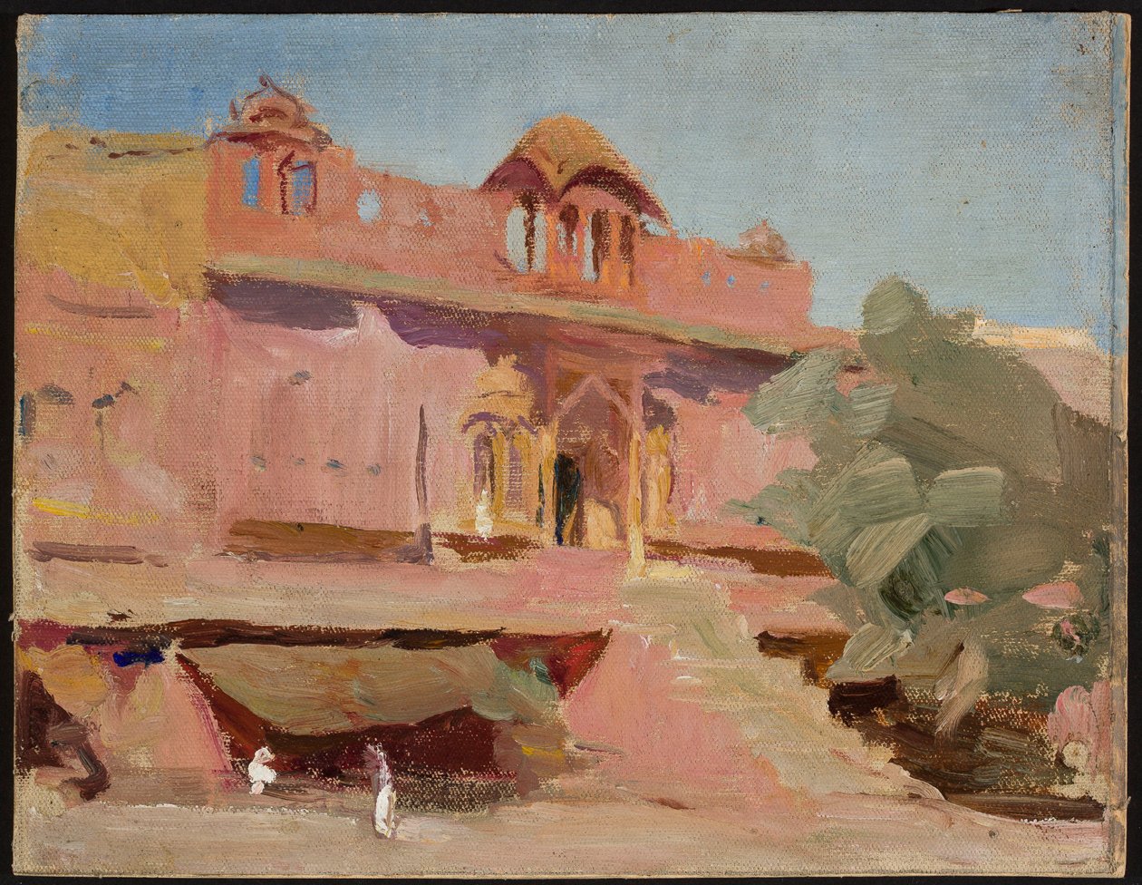 Jaipur - bygninger. Fra en rejse til Indien af Jan Ciągliński