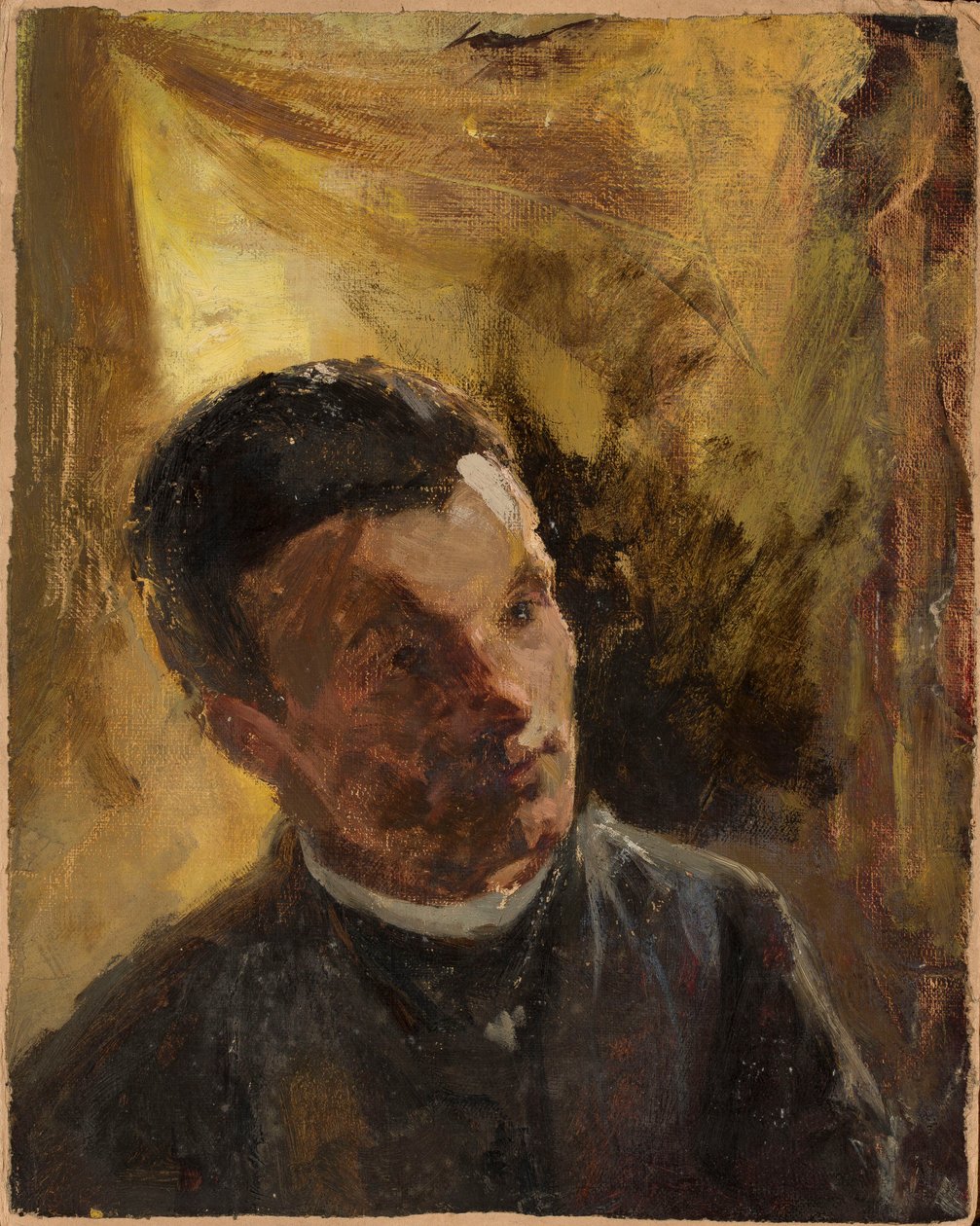 Portræt af Aleksander Leński (1847-1908), russisk kunstner af Jan Ciągliński