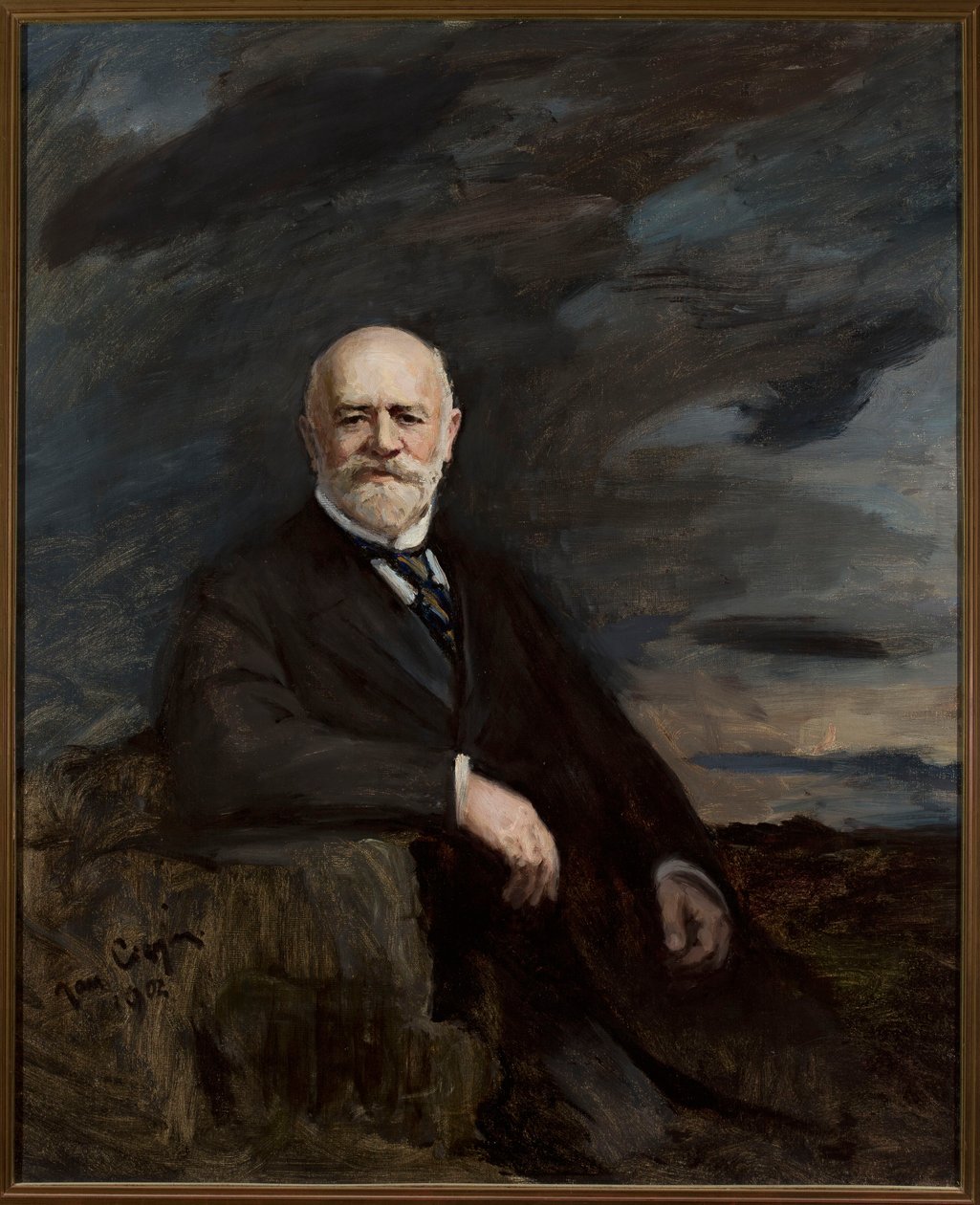 Portræt af Jan Bloch af Jan Ciągliński