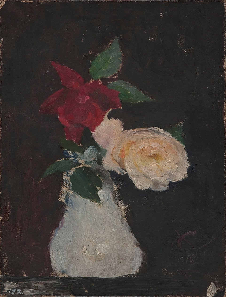 Roser i en vase af Jan Ciągliński