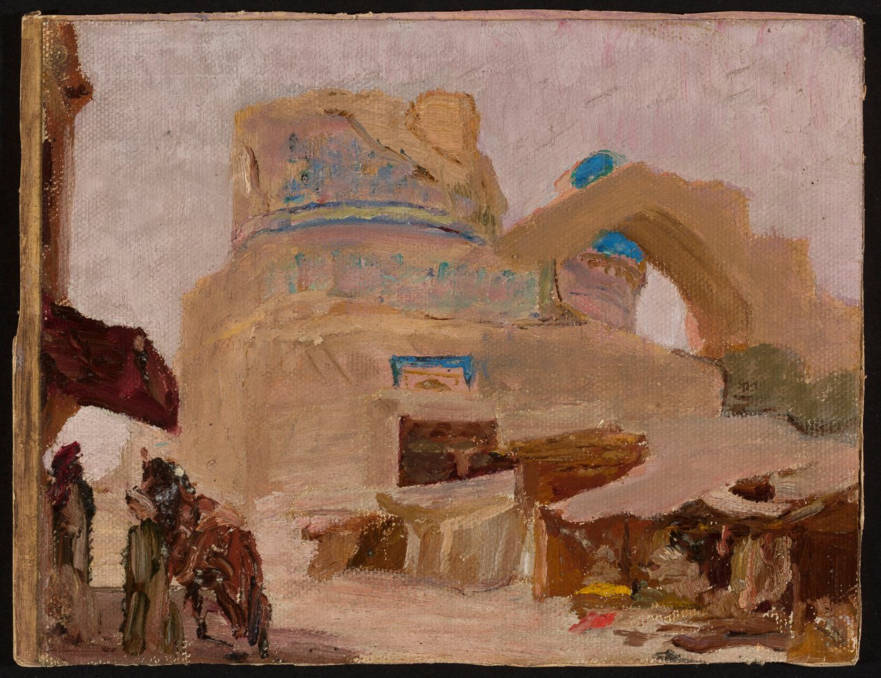Samarkand - Bibi-Chanum, Tamerlans hustrus grav. Fra en rejse til Turkestan af Jan Ciągliński