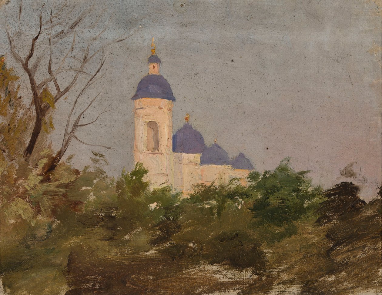 Studie af en ortodoks kirke af Jan Ciągliński