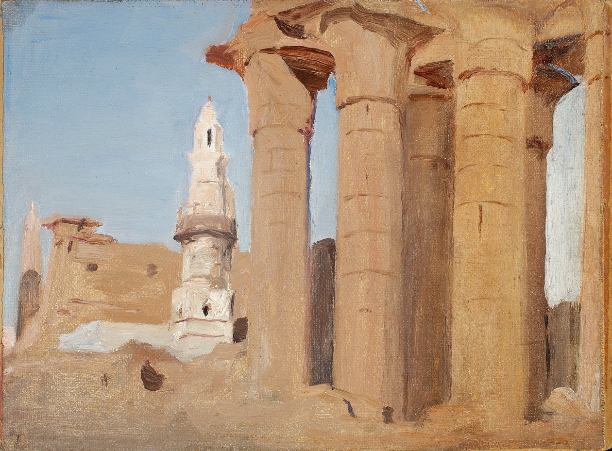 Et egyptisk tempel – Luxor. Fra en rejse til Egypten af Jan Ciągliński