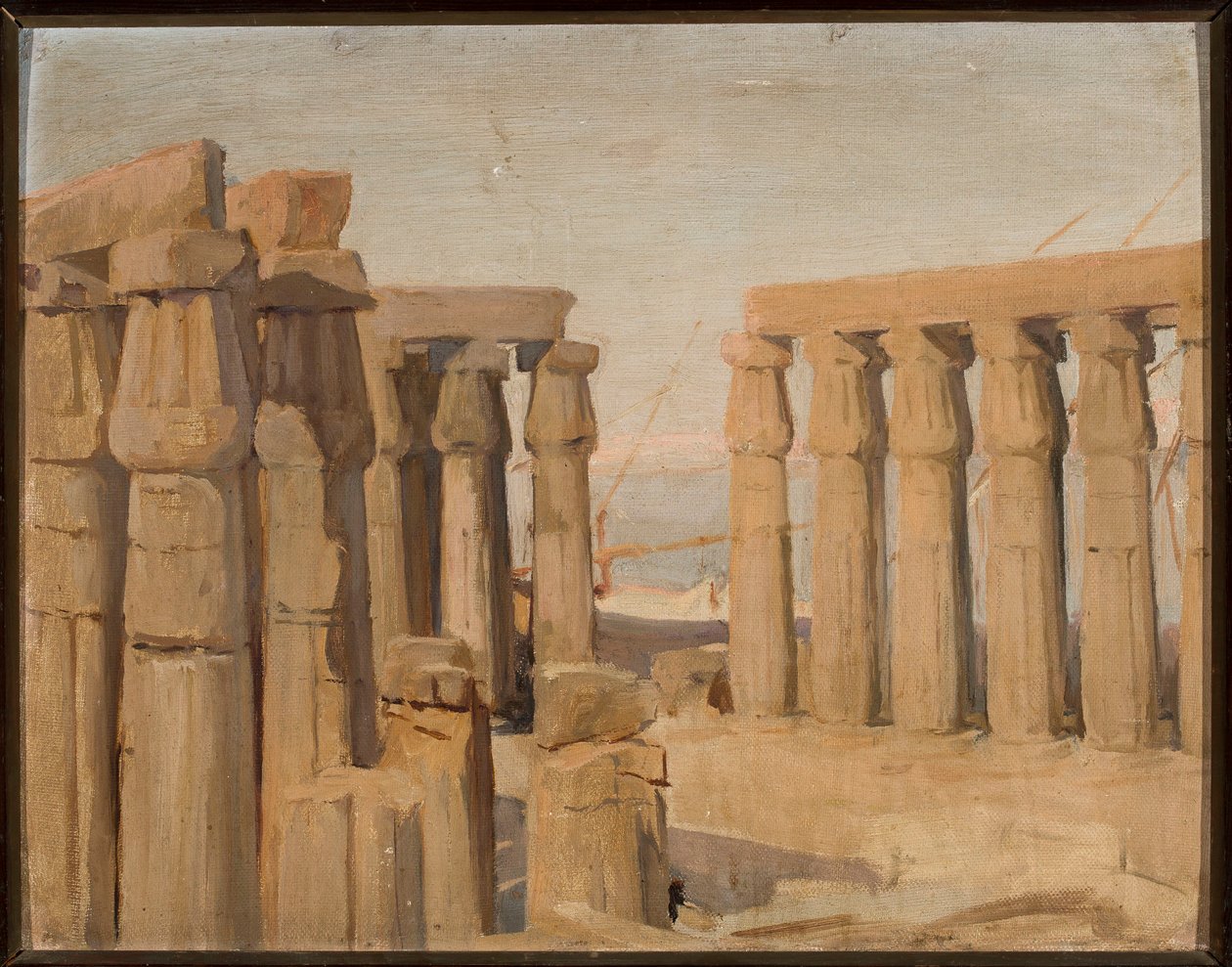Templet i Luxor. Fra en rejse til Egypten af Jan Ciągliński