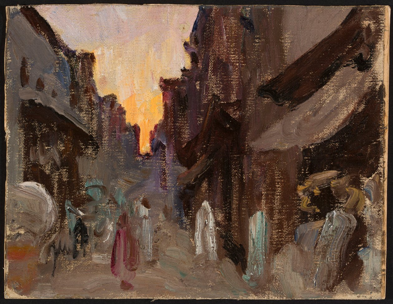 Tanjore - gade. Fra en rejse til Indien af Jan Ciągliński