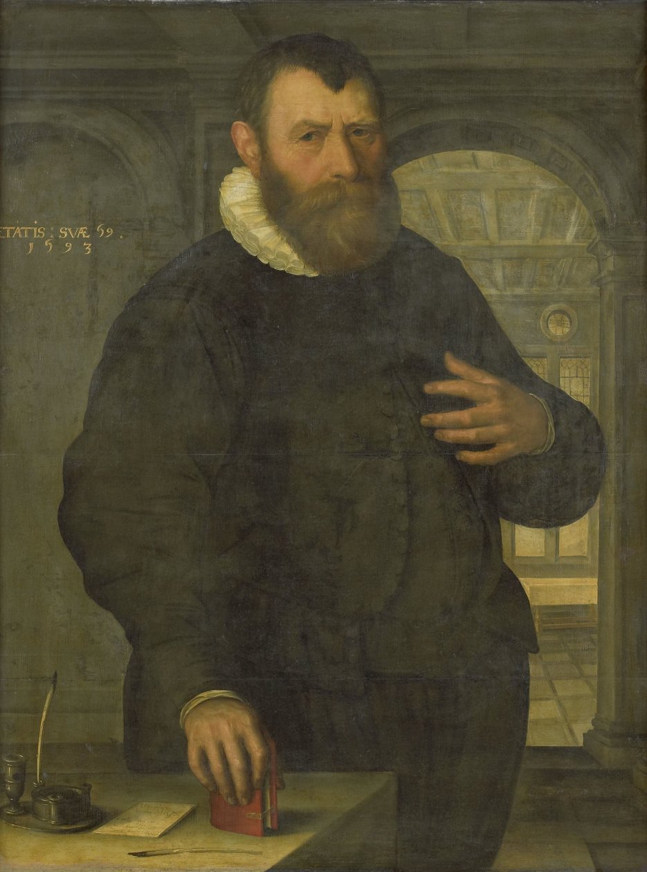 Portræt af Bartholomeus van der Wiere (1534-1603) af Jan Claesz. (attributed to)