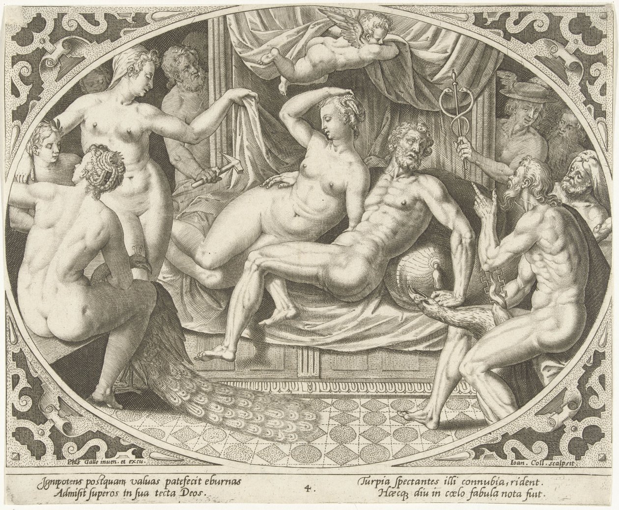 Venus og Mars fanget i utroskab Venus og Mars (serietitel) af Jan Collaert (II)