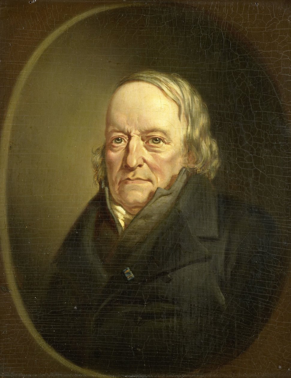 Portræt af Johannes Kinker, digter og filosof, professor i Liège af Jan Cornelis van Rossum