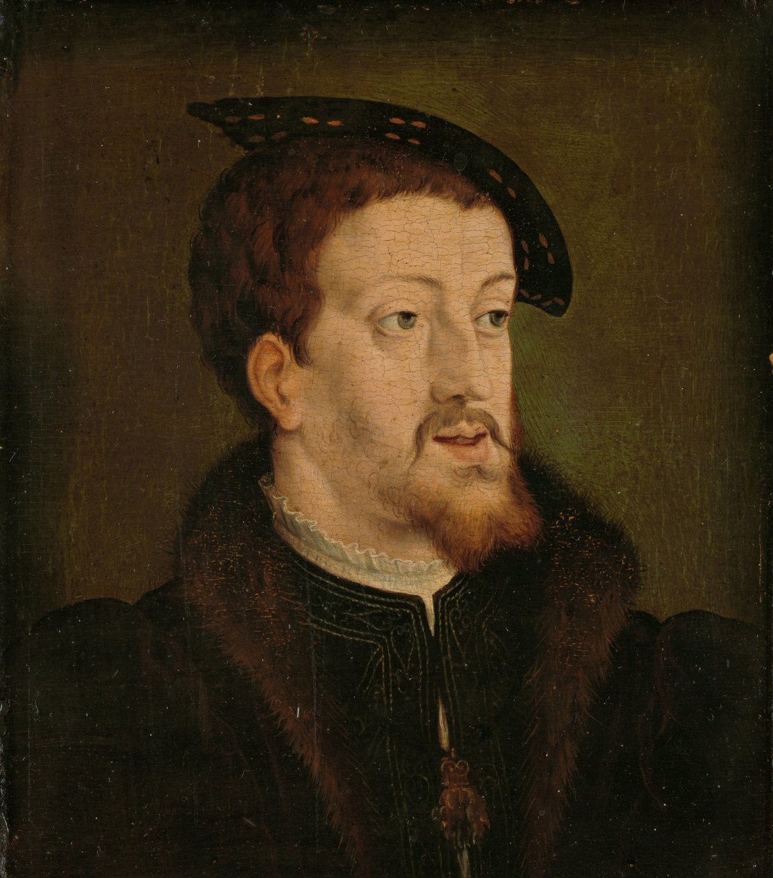 Portræt af Karl V, den hellige romerske kejser af Jan Cornelisz Vermeyen (manner of)