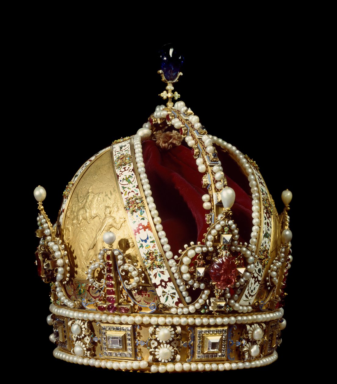 Krone af kejseren af Det Hellige Rige Rodolph II af Habsburg (1552-1612). Tilskrevet guldhovedet Jan Vermeyen (1559-1606) 1602 Wien Kunsthistorisches Museum af Jan Cornelisz Vermeyen