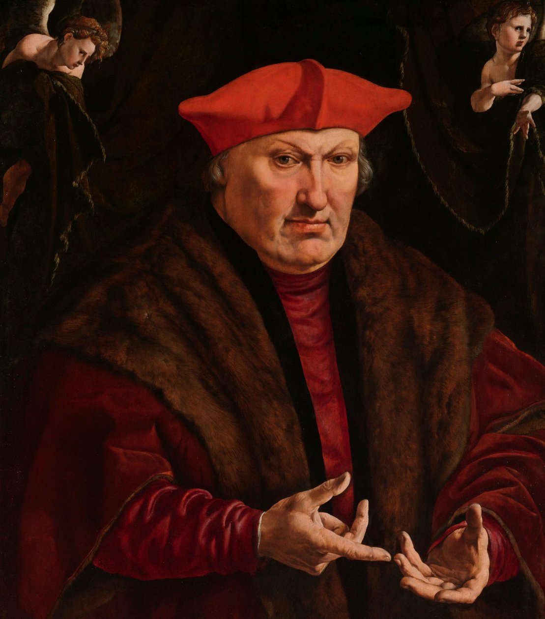 Portræt af Erard de la Marck Portret van Erard de la Marck af Jan Cornelisz Vermeyen