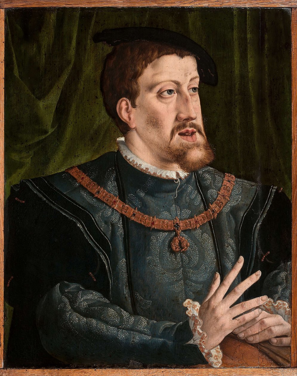 Portræt af kejser Karl V 1500-1558. af Jan Cornelisz. Vermeyen