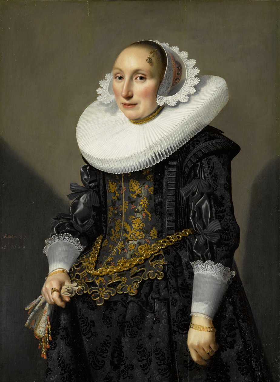 Portræt af Adriana van der Aam af Jan Damen Cool