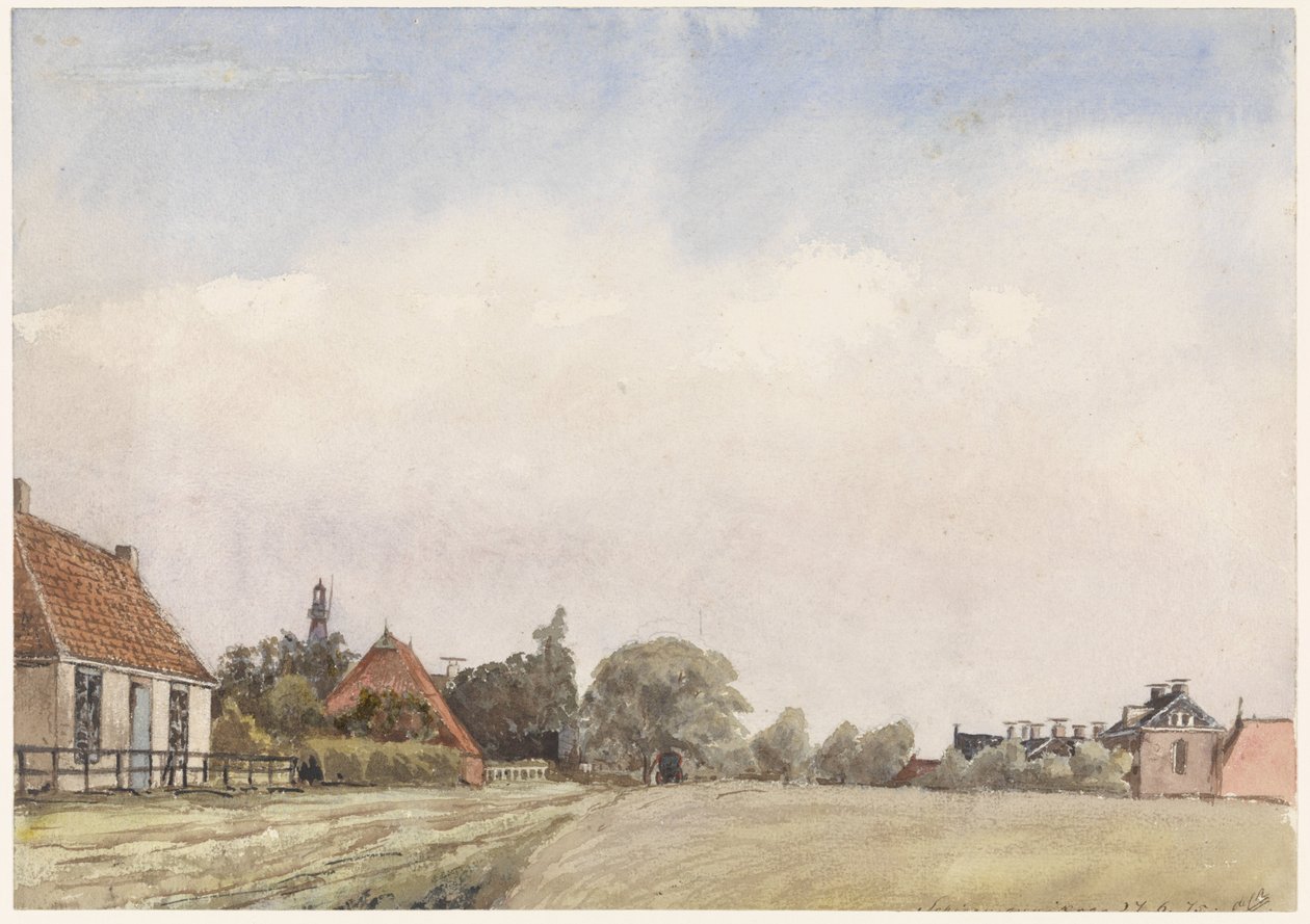 Udsigt over Schiermonnikoog af Jan Daniël Cornelis Carel Willem baron de Constant Rebecque