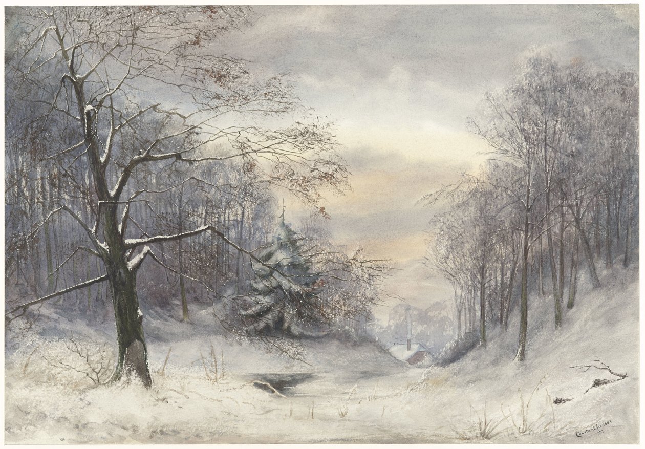 vinterlandskab af Jan Daniël Cornelis Carel Willem baron de Constant Rebecque
