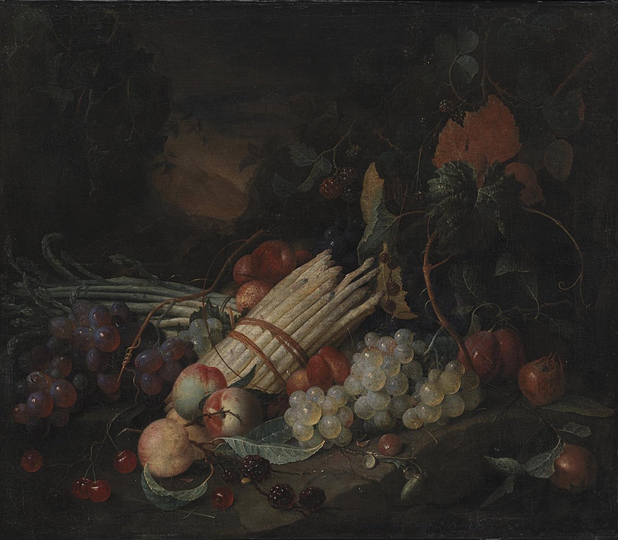 Stilleben med asparges af Jan Davidsz de Heem