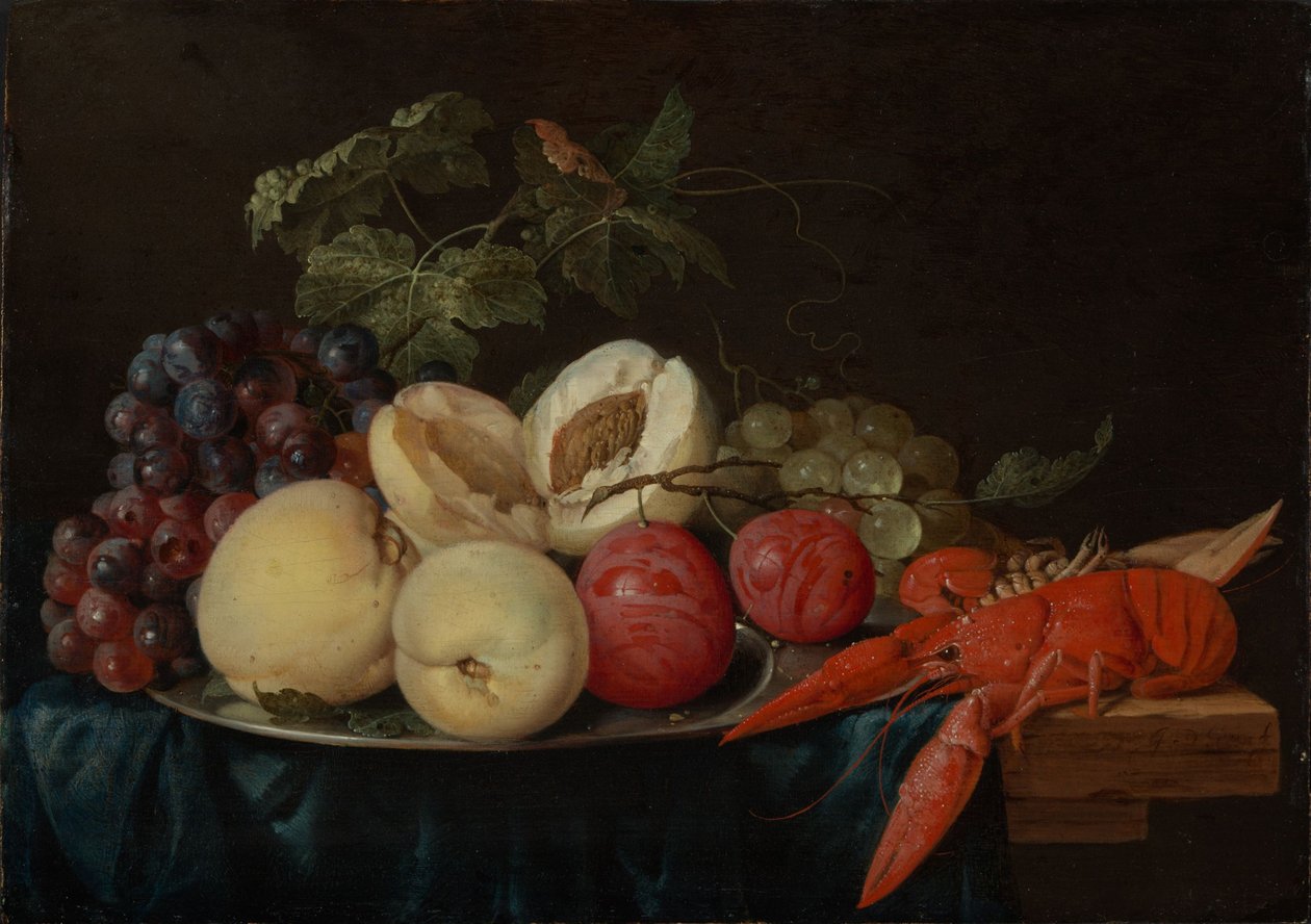 Stilleben med frugt og hummer af Jan Davidsz. de Heem