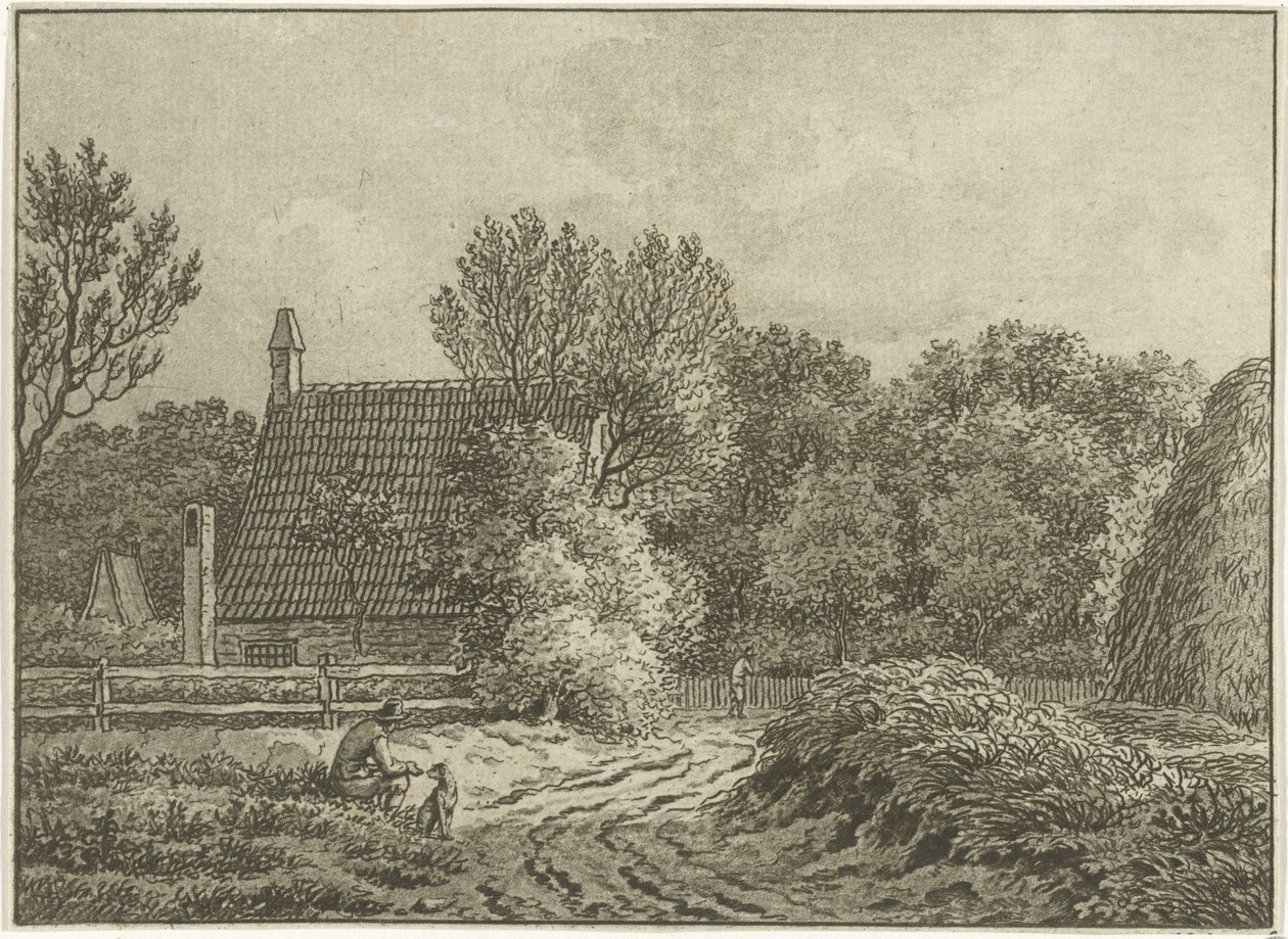 Landskab ved Bloemendaal af Jan Evert Grave