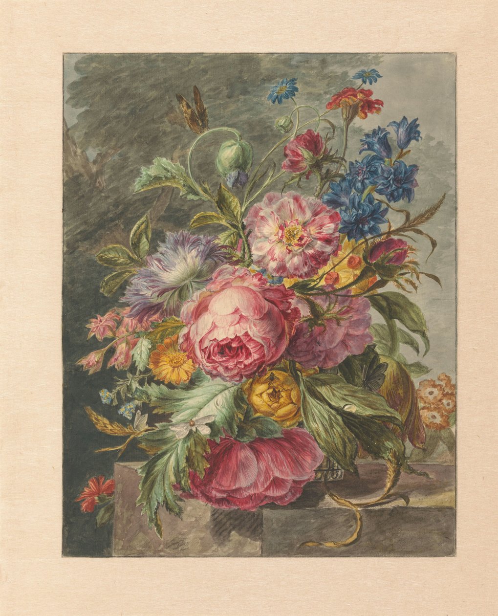 Stilleben med blomster af Jan Evert Morel (I)