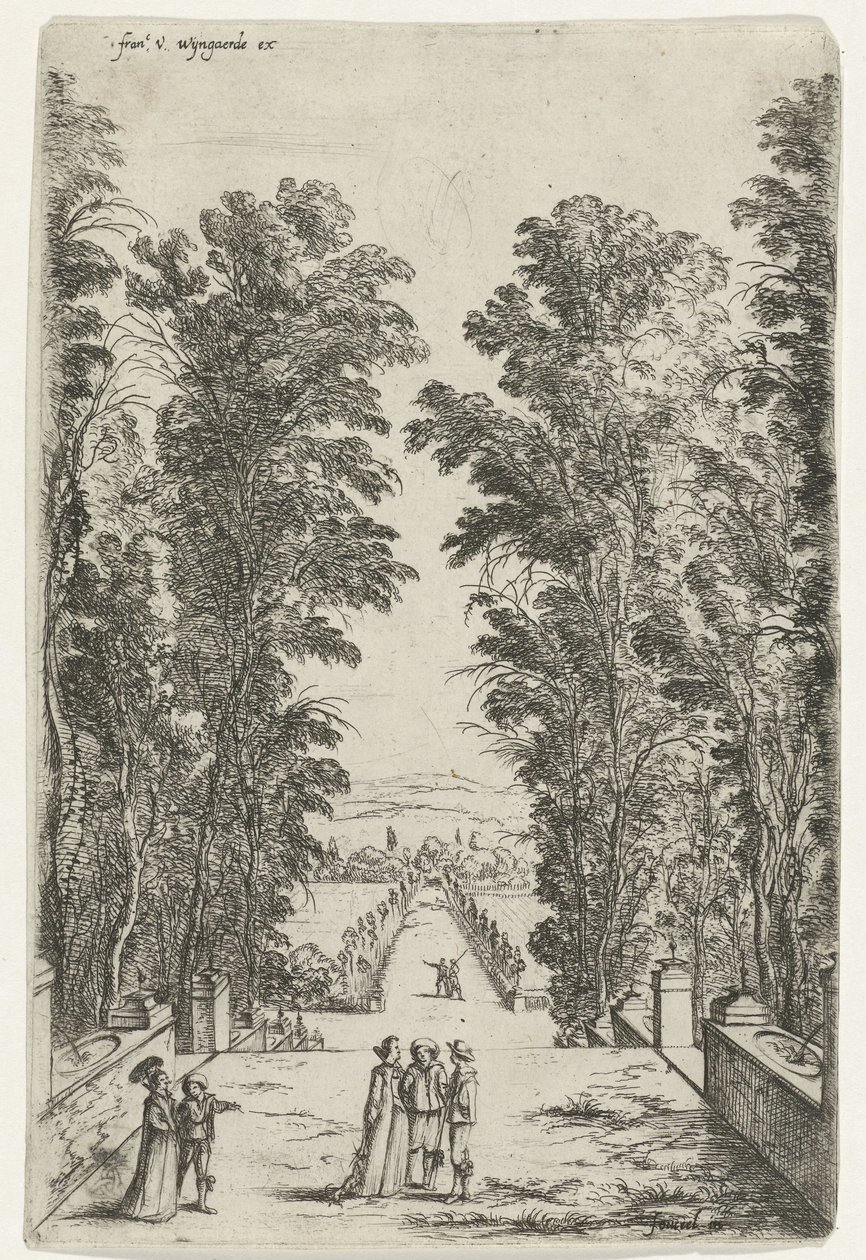 Terrasse i en park af Jan Fouceel
